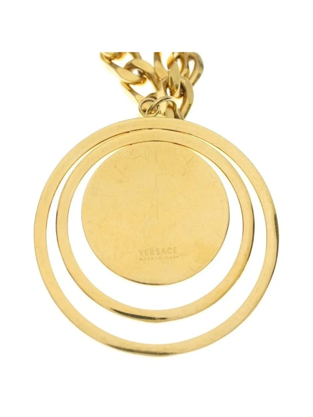 Versace Medusa Chain Long Necklace Gold